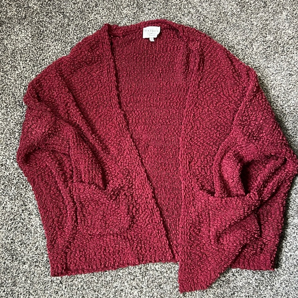 Hayden Los Angeles Maroon Cardigan